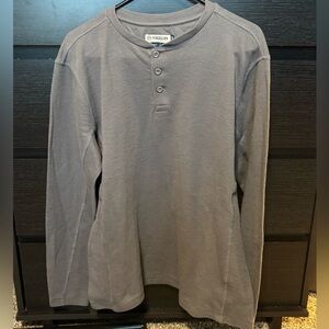 Magellan Outdoors Classic Fit Gray Henley